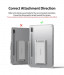 Ringke Fusion Combo Case - удароустойчив хибриден кейс и сгъваема поставка за Samsung Galaxy Tab S7 (прозрачен) 10