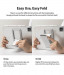 Ringke Fusion Combo Case - удароустойчив хибриден кейс и сгъваема поставка за Samsung Galaxy Tab S7 (прозрачен) 8
