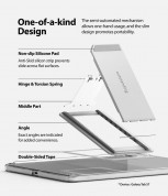 Ringke Fusion Combo Case - удароустойчив хибриден кейс и сгъваема поставка за Samsung Galaxy Tab S7 (прозрачен) 3