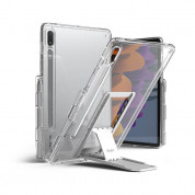 Ringke Fusion Combo Case - удароустойчив хибриден кейс и сгъваема поставка за Samsung Galaxy Tab S7 (прозрачен)