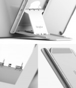 Ringke Fusion Combo Case - удароустойчив хибриден кейс и сгъваема поставка за iPad Pro 12.9 M1 (2021) (тъмносив) 4