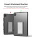Ringke Fusion Combo Case - удароустойчив хибриден кейс и сгъваема поставка за iPad Pro 12.9 M1 (2021) (тъмносив) 10