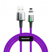 Baseus Zinc Magnetic USB Lightning Cable (CALXC-B05) (purple)