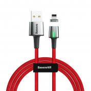 Baseus Zinc Magnetic USB Lightning Cable (CALXC-B09) (red)