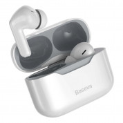 Baseus Simu S1 Active Noise Cancelling TWS In-Ear Bluetooth Earphones (NGS1-02) - безжични блутут слушалки за мобилни устройства (бял)