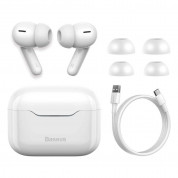 Baseus Simu S1 Active Noise Cancelling TWS In-Ear Bluetooth Earphones (NGS1-02) - безжични блутут слушалки за мобилни устройства (бял) 8
