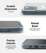 Ringke Fusion Magnetic Case - хибриден кейс с висока степен на защита с MagSafe за iPhone 12 Pro Max (прозрачен-мат)  6
