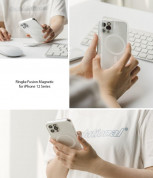 Ringke Fusion Magnetic Case - хибриден кейс с висока степен на защита с MagSafe за iPhone 12, iPhone 12 Pro (прозрачен-мат)  11