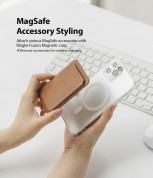 Ringke Fusion Magnetic Case - хибриден кейс с висока степен на защита с MagSafe за iPhone 12, iPhone 12 Pro (прозрачен-мат)  8