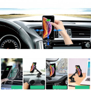 Choetech Gravity Car Wireless Charger Stand 10W - поставка за кола с безжично зареждане за Qi съвместими смартфони (черен) 3