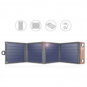 Choetech Foldable Travel Solar Panel 14W - сгъваем соларен панел, зареждащ директно вашето устройство от слънцето (сив) 3