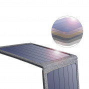Choetech Foldable Travel Solar Panel 14W - сгъваем соларен панел, зареждащ директно вашето устройство от слънцето (сив) 4