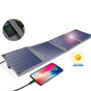 Choetech Foldable Travel Solar Panel 14W - сгъваем соларен панел, зареждащ директно вашето устройство от слънцето (сив) 2