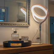 4smarts Selfie Ring Light LoomiPod Desk Lamp - настолна LED лампа с държач за смартфони (бял) 9