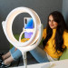 4smarts Selfie Ring Light LoomiPod Desk Lamp - настолна LED лампа с държач за смартфони (бял) 11