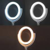 4smarts Selfie Ring Light LoomiPod Desk Lamp - настолна LED лампа с държач за смартфони (бял) 13