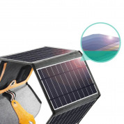 Choetech Foldable Travel Solar Panel 22W - сгъваем соларен панел, зареждащ директно вашето устройство от слънцето с 2 USB-A порта (черен) 7