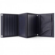 Choetech Foldable Travel Solar Panel 22W - сгъваем соларен панел, зареждащ директно вашето устройство от слънцето с 2 USB-A порта (черен)