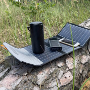 Choetech Foldable Travel Solar Panel 22W - сгъваем соларен панел, зареждащ директно вашето устройство от слънцето с 2 USB-A порта (черен) 11