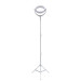 4smarts Selfie Ring Light LoomiPod Floor Lamp - LED лампа с трипод и държач за смартфони (95 - 200 см) (бял) 5