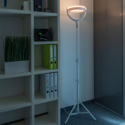 4smarts Selfie Ring Light LoomiPod Floor Lamp - LED лампа с трипод и държач за смартфони (95 - 200 см) (бял) 9