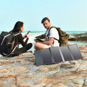 Choetech Foldable Photovoltaic Solar Panel Quick Charge PD 36W - сгъваем соларен панел зареждащ директно вашето устройство от слънцето с USB-A и USB-C портове (сив) 11