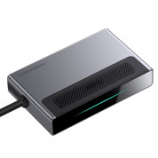 Baseus USB-C Magic Series 6-in-1 Hub (CAHUB-DA0G) - мултифункционален хъб за свързване на допълнителна периферия за устройства с USB-C (тъмносив) 4