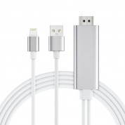 Choetech Lightning to HDMI Cable and Charging Function - кабел за свързване и зареждане от Lightning към HDMI за мобилни устройства с Lightning (бял) 1