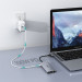 Choetech 12-in-1 USB-C Dual Multimedia Adapter - мултифункционален хъб за свързване на допълнителна периферия за MacBook (тъмносив) 10