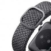 Uniq Aspen Adjustable Braided Band  - текстилна каишка за Apple Watch 42мм, 44мм, 45мм (тъмносив) 4