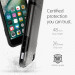 Spigen Flip Armor Case - хибриден кейс с отделение за кр. карти и най-висока степен на защита за iPhone SE (2022), iPhone SE (2020), iPhone 8, iPhone 7 (тъмносив) 10