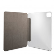 Guess 4G Folio Cover - дизайнерски кожен кейс и поставка за iPad Pro 11 M1 (2021), iPad Pro 11 (2020), iPad Pro 11 (2018) (сив) 3