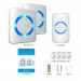 TeckNet HWD01888WU01 Plug-In Wireless Doorbell - комплект 2 броя иновативни безжични звънци и предавател за входна врата (бял)  3