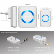 TeckNet HDW01878WU01 (WA878) Plug-In Wireless Doorbell -  безжичен звънец за входна врата (бял)  2