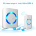 TeckNet HDW01878WU01 (WA878) Plug-In Wireless Doorbell -  безжичен звънец за входна врата (бял)  4