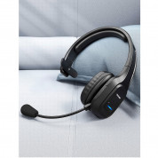 TeckNet EBH01002BA01 Bluetooth On-Ear Noise Cancelling Headset - безжична блутут слушалка с управление на звука и микрофон за мобилни устройства (черен) 1