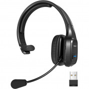 TeckNet EBH01002BA01 Bluetooth On-Ear Noise Cancelling Headset - безжична блутут слушалка с управление на звука и микрофон за мобилни устройства (черен)