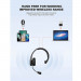 TeckNet EBH01002BA01 Bluetooth On-Ear Noise Cancelling Headset - безжична блутут слушалка с управление на звука и микрофон за мобилни устройства (черен) 6