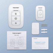 TeckNet HWD01161WU02 Battery Wireless DoorBell - безжичен стилен звънец за входна врата (бял)  6