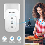TeckNet HWD01162WU02 Wireless Plug-in Digital Doorbell - комплект 2 броя иновативни безжични звънци и предавател за входна врата (бял) 2