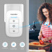TeckNet HWD01162WU02 Wireless Plug-in Digital Doorbell - комплект 2 броя иновативни безжични звънци и предавател за входна врата (бял) 3