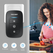 TeckNet HWD01162BU02 Wireless Plug-in Digital Doorbell - комплект 2 броя иновативни безжични звънци и предавател за входна врата (черен) 2