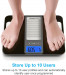 TechRise Smart Body Fat Scale - безжичен кантар за измерване на тегло, телесна маса, мазнини и др. (черен) 3