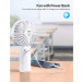 TeckNet Mini Handheld Fan - преносим мини вентилатор с презареждаема батерия (бял) 2