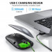 TeckNet EMS01001SA01 2.4G Wireless and Bluetooth Rechargeable Mouse - безжична блутут мишка за PC и Mac (сребрист) 2