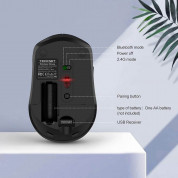 TeckNet EWM01580 2.4G Wireless and Bluetooth Mouse - безжична блутут мишка за PC и Mac (черен) 3