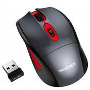 TeckNet EWM01255RA01 Wireless Mouse (black-red)