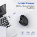TeckNet EWM01576BA01 Ergonomic Wireless Mouse - ергономична оптична мишка (за Mac и PC) (черен) 4
