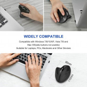 TeckNet EWM01576BA01 Ergonomic Wireless Mouse - ергономична оптична мишка (за Mac и PC) (черен) 5