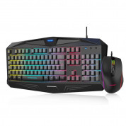 TeckNet EGC01706BK02 Wired Gaming Keyboard & Mouse - комплект геймърска клавиатура с LED подсветка и мишка (за PC) (черен)